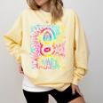 Tie Dye 8th Grade Typography Team Eighth Grade Teacher Comfort Colors Sweatshirt Butter