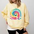 Tie Dye Prek Teacher Rainbow Preschool Back To School Girl Comfort Colors Sweatshirt Butter Tie Dye Prek Teacher Rainbow Preschool Back To School Girl Comfort Colors Sweatshirt Butter