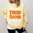 This Is My Tired Teacher Costume Quick Easy Lazy Halloween For Men Women Comfort Colors Sweatshirt Butter This Is My Tired Teacher Costume Quick Easy Lazy Halloween For Men Women Comfort Colors Sweatshirt Butter