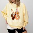 History Teacher Love Autumn Fall Gnome For Teachers For Men Women Comfort Colors Sweatshirt Butter