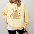 Trick Or Teach Halloween Teacher Comfort Colors Sweatshirt Butter Trick Or Teach Halloween Teacher Comfort Colors Sweatshirt Butter