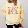 Twinning With My Teacher Bestie Twin Day Matching For Men Women Kids Comfort Colors Sweatshirt Butter Twinning With My Teacher Bestie Twin Day Matching For Men Women Kids Comfort Colors Sweatshirt Butter