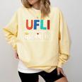 UFLI Queen Science Of Reading Literacy Teacher Appreciation Comfort Colors Sweatshirt Butter UFLI Queen Science Of Reading Literacy Teacher Appreciation Comfort Colors Sweatshirt Butter