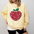 Valentines Day Teacher Hearts Apple Love Teach Women Men Comfort Colors Sweatshirt Butter Valentines Day Teacher Hearts Apple Love Teach Women Men Comfort Colors Sweatshirt Butter