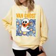 Van Ghost Art Teacher Halloween Van Gogh Starry Night Comfort Colors Sweatshirt Butter