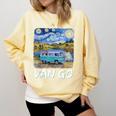 Van Go Retro Vanlife Art Teacher Comfort Colors Sweatshirt Butter