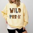 Wild About Pre-K Teacher Student First Day Of Kindergarten Comfort Colors Sweatshirt Butter Wild About Pre-K Teacher Student First Day Of Kindergarten Comfort Colors Sweatshirt Butter