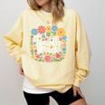Wildflower 4th Fourth Grade Floral Back To School Teacher Comfort Colors Sweatshirt Butter Wildflower 4th Fourth Grade Floral Back To School Teacher Comfort Colors Sweatshirt Butter