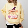 Which Witch Is Which Halloween English Teacher Comfort Colors Sweatshirt Butter