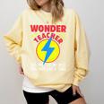 Wonder Teacher Costume Shirt Teacher Halloween Costume Men Women Comfort Colors Sweatshirt Butter Wonder Teacher Costume Shirt Teacher Halloween Costume Men Women Comfort Colors Sweatshirt Butter