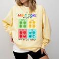 What Zone Are You In How Are You Feeling Teacher Comfort Colors Sweatshirt Butter What Zone Are You In How Are You Feeling Teacher Comfort Colors Sweatshirt Butter