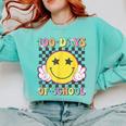 100th Day Of School Teacher Kids 100 Days Of School Comfort Colors Sweatshirt Chalky Mint
