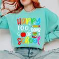 100th Day Of School Teachers Kids Girls Child Happy 100 Days Comfort Colors Sweatshirt Chalky Mint