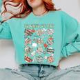 12 Days Of Art Teacher Christmas Artists Painter Educational Comfort Colors Sweatshirt Chalky Mint