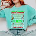 12 Days Of Teaching Special Education IEPS SPED Teacher Xmas Comfort Colors Sweatshirt Chalky Mint