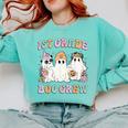 1st Grade Boo Crew Groovy Halloween Floral Ghost Kid Teacher Comfort Colors Sweatshirt Chalky Mint 1st Grade Boo Crew Groovy Halloween Floral Ghost Kid Teacher Comfort Colors Sweatshirt Chalky Mint