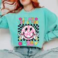 In My 1st Grade Era Smile Face Back To School Teacher Kid Comfort Colors Sweatshirt Chalky Mint