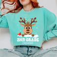 2nd Grade Teacher Christmas Second Grade Squad Reindeer Xmas For Men Women Kids Comfort Colors Sweatshirt Chalky Mint 2nd Grade Teacher Christmas Second Grade Squad Reindeer Xmas For Men Women Kids Comfort Colors Sweatshirt Chalky Mint