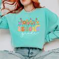 2nd Second Grade Teacher Wildflower Back To School Floral Comfort Colors Sweatshirt Chalky Mint 2nd Second Grade Teacher Wildflower Back To School Floral Comfort Colors Sweatshirt Chalky Mint