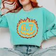 6 7 Meme Halloween Pumpkin Costume For Student Teacher Comfort Colors Sweatshirt Chalky Mint