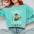 6-7 Students Saying 67 Xmas Six Seven Teacher Christmas Comfort Colors Sweatshirt Chalky Mint