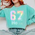 67 Ho Holmium Science Teacher Elements Table Six Seven Meme Comfort Colors Sweatshirt Chalky Mint