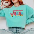 67 Ice Cream Drip Meme Math Teacher School Square Root 4489 Comfort Colors Sweatshirt Chalky Mint
