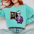 67 Math Teacher Meme Brainrot Six Seven Halloween Equation Comfort Colors Sweatshirt Chalky Mint