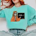 67 Math Teacher Skeleton Halloween Root 4489 Messy Bun Women Comfort Colors Sweatshirt Chalky Mint 67 Math Teacher Skeleton Halloween Root 4489 Messy Bun Women Comfort Colors Sweatshirt Chalky Mint