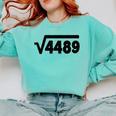 67 Meme Square Root 4489 Six Seven Slang Math Teacher Comfort Colors Sweatshirt Chalky Mint