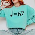 67 Music Meme Slang Musician Kids Music Teacher Comfort Colors Sweatshirt Chalky Mint 67 Music Meme Slang Musician Kids Music Teacher Comfort Colors Sweatshirt Chalky Mint
