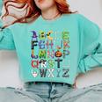 ABCs Alphabet Halloween Learning Kindergarten Teachers Comfort Colors Sweatshirt Chalky Mint ABCs Alphabet Halloween Learning Kindergarten Teachers Comfort Colors Sweatshirt Chalky Mint