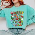 ABCs Learning Kindergarten Teacher Christmas Lights Alphabet For Men Women Kids Comfort Colors Sweatshirt Chalky Mint ABCs Learning Kindergarten Teacher Christmas Lights Alphabet For Men Women Kids Comfort Colors Sweatshirt Chalky Mint