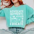 Advocate Support Accept Educate Special Education Teacher Comfort Colors Sweatshirt Chalky Mint Advocate Support Accept Educate Special Education Teacher Comfort Colors Sweatshirt Chalky Mint