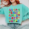 Alphabet Animals ABCs Zoo Kids Boys Girls Teacher Comfort Colors Sweatshirt Chalky Mint