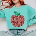 Apple Dot Pattern Art Teacher Appreciation Men Women Humor Comfort Colors Sweatshirt Chalky Mint Apple Dot Pattern Art Teacher Appreciation Men Women Humor Comfort Colors Sweatshirt Chalky Mint