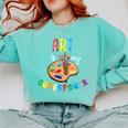Art Is My Superpower Art Teacher Comfort Colors Sweatshirt Chalky Mint Art Is My Superpower Art Teacher Comfort Colors Sweatshirt Chalky Mint