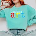 Art Teacher Artists Comfort Colors Sweatshirt Chalky Mint Art Teacher Artists Comfort Colors Sweatshirt Chalky Mint