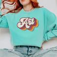 Art Teacher Back To School Comfort Colors Sweatshirt Chalky Mint Art Teacher Back To School Comfort Colors Sweatshirt Chalky Mint