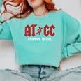 ATGC Teacher Student Biology Comfort Colors Sweatshirt Chalky Mint