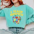 Autism Teacher Shirt I Teach Kindness Apple Puzzle Awareness Comfort Colors Sweatshirt Chalky Mint Autism Teacher Shirt I Teach Kindness Apple Puzzle Awareness Comfort Colors Sweatshirt Chalky Mint