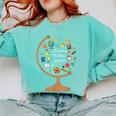 Awesome Teachers T Shirt Teaching Future Leaders Globe For Men Women Comfort Colors Sweatshirt Chalky Mint Awesome Teachers T Shirt Teaching Future Leaders Globe For Men Women Comfort Colors Sweatshirt Chalky Mint