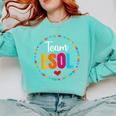Back To School Teachers Crew Students Team ESOL Teacher Comfort Colors Sweatshirt Chalky Mint Back To School Teachers Crew Students Team ESOL Teacher Comfort Colors Sweatshirt Chalky Mint