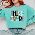 Back To School Third Grade Teacher First Day Of 3rd Grade Comfort Colors Sweatshirt Chalky Mint Back To School Third Grade Teacher First Day Of 3rd Grade Comfort Colors Sweatshirt Chalky Mint