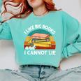 I Like Big Book Cant Lie Nerd School Librarian Teacher For Men Women Kids Comfort Colors Sweatshirt Chalky Mint I Like Big Book Cant Lie Nerd School Librarian Teacher For Men Women Kids Comfort Colors Sweatshirt Chalky Mint