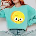 The Big Cheese Good Egg Teacher Halloween Costume Food Group Comfort Colors Sweatshirt Chalky Mint