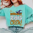Biology Boo Crew Halloween Biology Teacher Matching For Men Women Kids Comfort Colors Sweatshirt Chalky Mint
