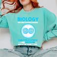Biology Facts Science Teacher Student Biologist Comfort Colors Sweatshirt Chalky Mint