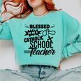 Blessed To Be A Catholic School Teacher Christian Teaching Comfort Colors Sweatshirt Chalky Mint Blessed To Be A Catholic School Teacher Christian Teaching Comfort Colors Sweatshirt Chalky Mint