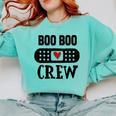 Boo Boo Crew First Aid School Nurse Day Care Teacher Comfort Colors Sweatshirt Chalky Mint